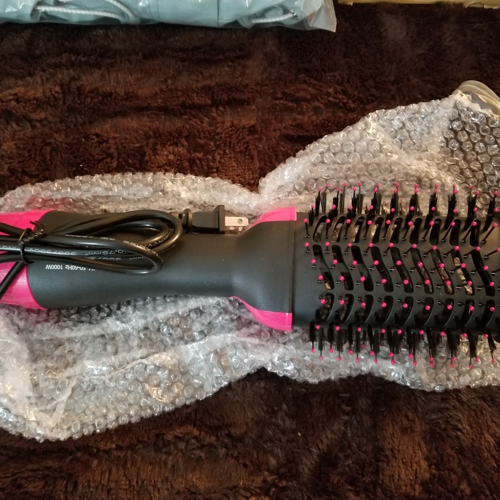 New Open Box- Professional Hair Dryer Brush - Pink and Black